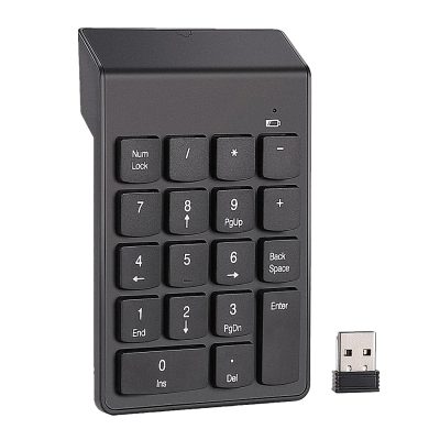 کیبورد عددی بی‌سیم NUMLOCK MINI با ۱۸ کلید و اتصال USB، مناسب برای حسابداری و لپ‌تاپ‌ها