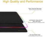 ماوس پد RGB با اتصال کابل Micro USB، تغذیه ۵V/100mA برای روشنایی RGB