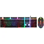 موس و کیبورد گیمینگ JERTECH STARS KM170 با نورپردازی RGB و طراحی ارگونومیک