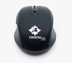 موس بی سیم KINGDOM مدل KD-010 فروشگاه بلوری سریع ✅ تصویر ۳ (دقت ۱۶۰۰ DPI حسگر اپتیکال): نمایش عملکرد دقیق حسگر اپتیکال ماوس ✅ تصویر ۴ (طراحی خوش‌دست و ارگونومیک): فرم مناسب برای استفاده طول