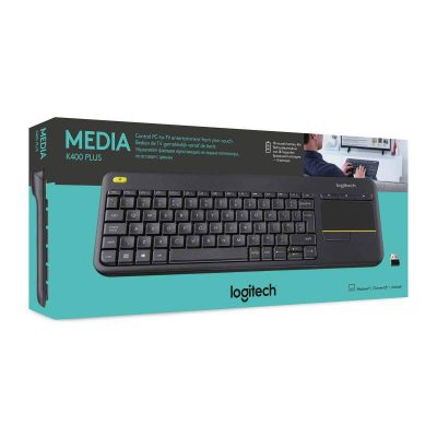 مشخصات، قیمت و خرید کیبورد بی سیم Logitech K400 Plus | تکنوسان - تخفیف دار | فروشگاه اینترنتی بلوری