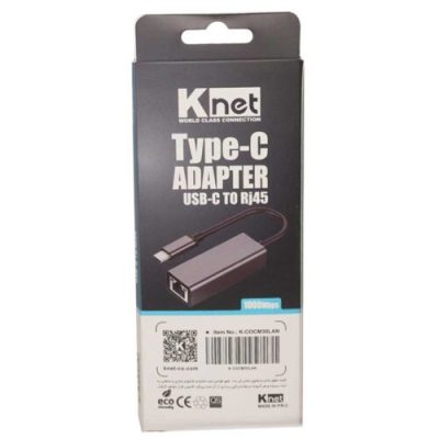 کارت شبکه برددار کی نت مدل KNET Type-c to RJ45 - گارانتی دار | فروشگاه اینترنتی بلوری