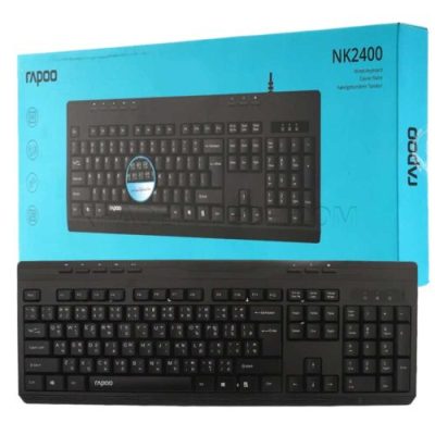 کیبورد بی سیم رپو مدل RAPOO NK2400 مشکی - خرید آنلاین | فروشگاه اینترنتی بلوری