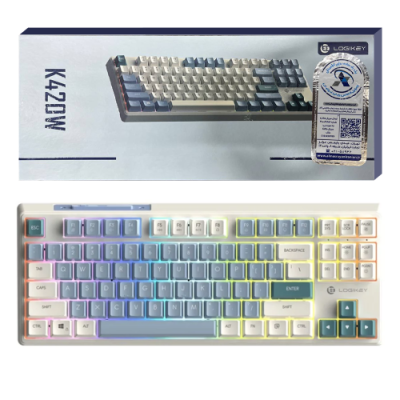کیبورد بی سیم لاجی کی مدل LOGIKEY K420W سفید گارانتی الماس - با کیفیت | فروشگاه اینترنتی بلوری