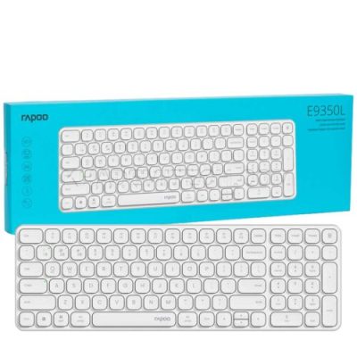 کیبورد بی سیم مدل RAPOO E9350L سفید - تخفیف دار | فروشگاه اینترنتی بلوری