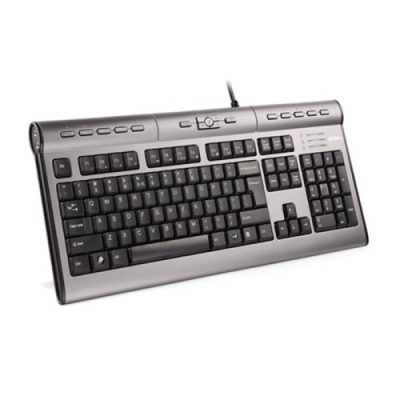 کیبورد سیم دار ایفورتک مدل A4TECH KL-7MUU Silver Gray - خرید آنلاین | فروشگاه اینترنتی بلوری