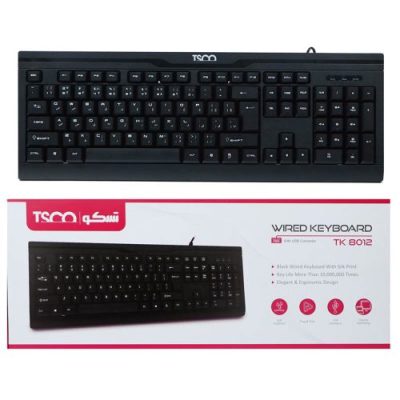 کیبورد سیم دار تسکو مدل TSCO TK8012 - خرید آنلاین | فروشگاه اینترنتی بلوری