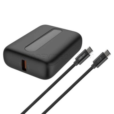 پاوربانک هترون مدل Hatron HPB1060M 10000mAh مشکی - با کیفیت | فروشگاه اینترنتی بلوری