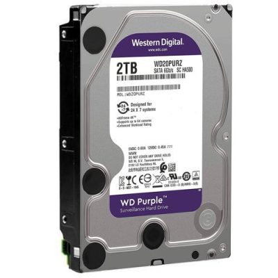 هارد وسترن دیجیتال بنفش 2TB PURPLE HDD W.D گارانتی آرتی - اورجینال | فروشگاه اینترنتی بلوری