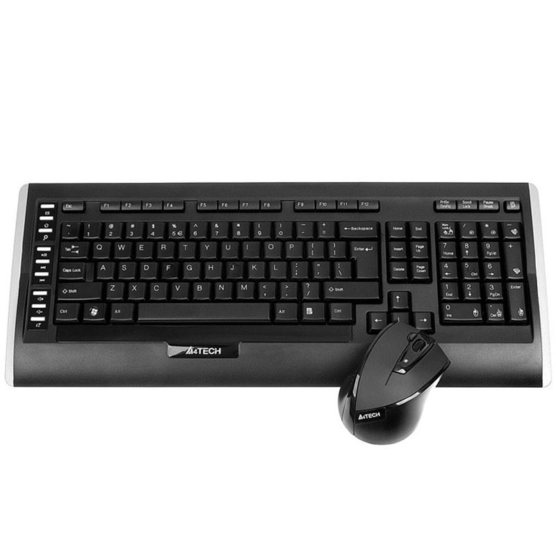 کیبورد و ماوس بی‌سیم ای فورتک مدل 9300F - با کیفیت | فروشگاه اینترنتی بلوری