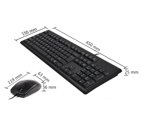 کیبورد و ماوس ای فورتک مدل KM-72620D - با کیفیت | فروشگاه اینترنتی بلوری